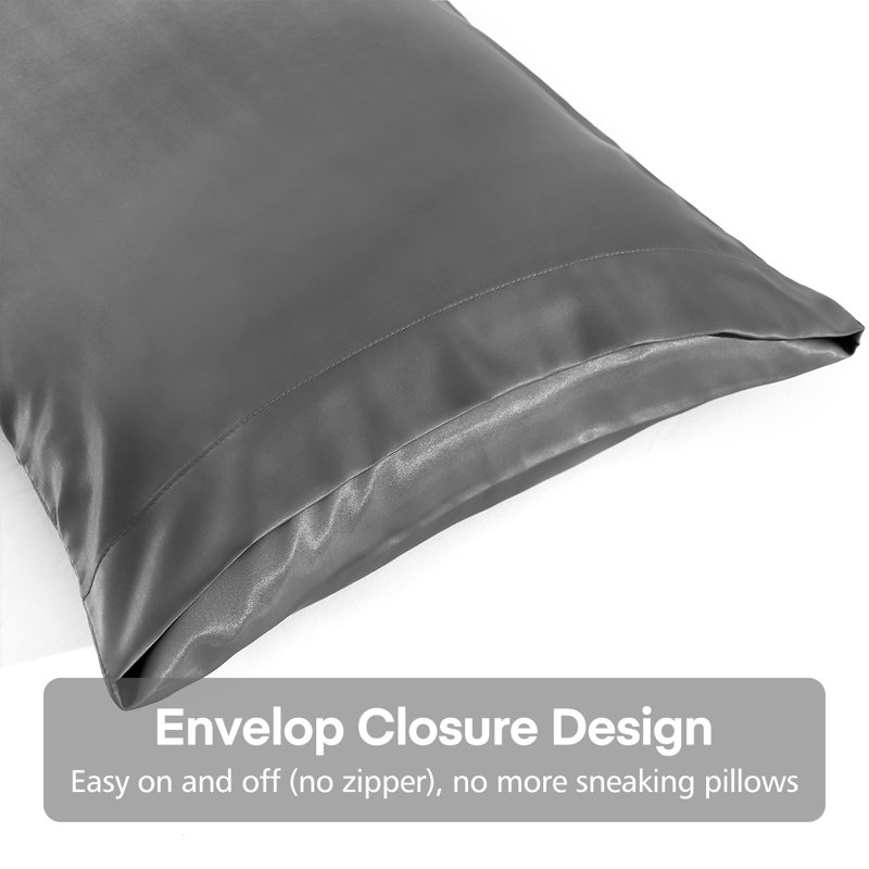 2021SPC0422 Microfiber Flatweave - Set of 2, King, Dark Gray
