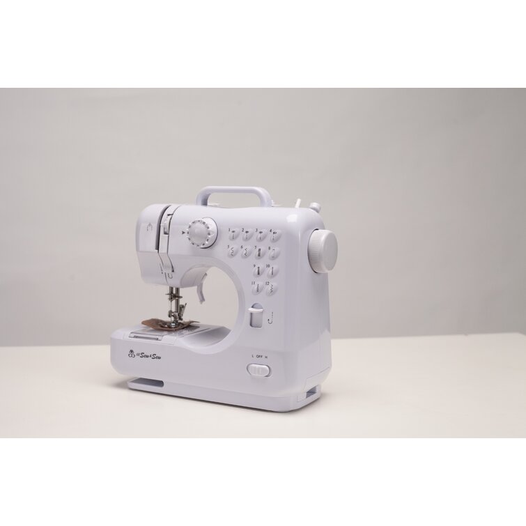 Sewing Genie Professional Mini Sewing Machine + Mini Stitcher with Carry  Case
