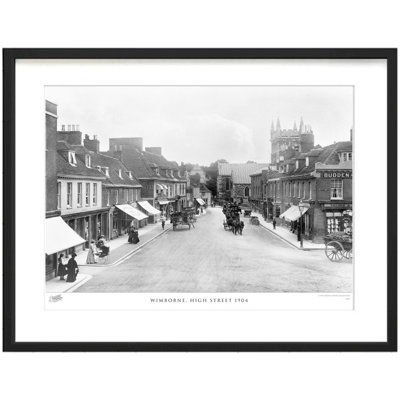 Wimborne, High Street 1904 by Francis Frith - Single Picture Frame Print