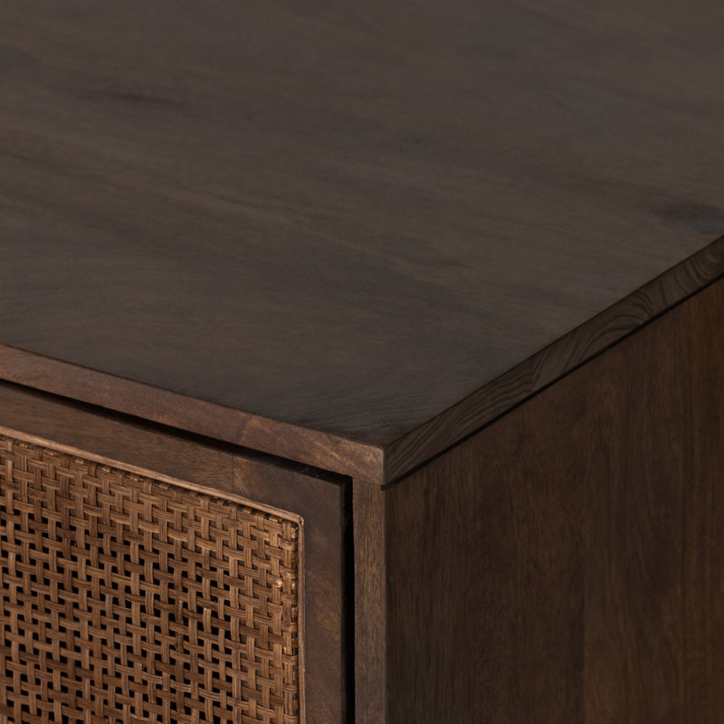 Carmel Solid Wood Accent Cabinet, Brown