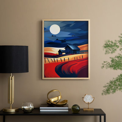 «LANDSCAPES Series CXIV», reproduction encadrée - bois massif