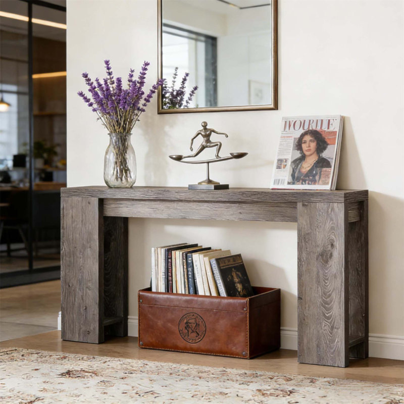 Wood Entryway Table,Console Table,Side Table, Gray