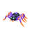 8 Foot Long Lighted Happy Halloween Inflatable Black Purple Spider with Green Eyes Indoor / Outdoor Holiday Blow Up Yard Garden Decoration