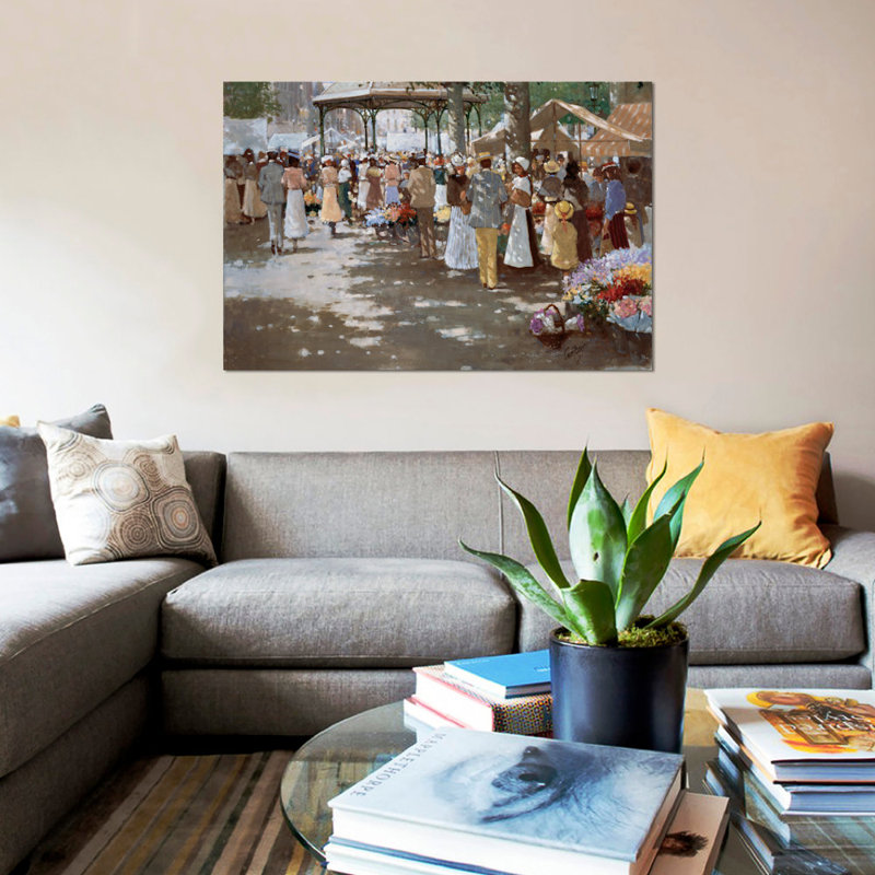 « old marketplace i », reproduction sur toile, H 8 po x l 12 po x P 0,75 po