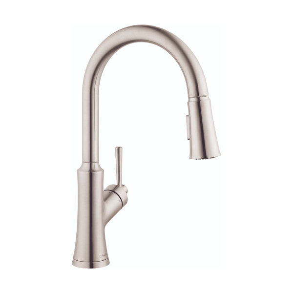 Hansgrohe Joleena Pull Down Single Handle Kitchen Faucet & Reviews | Wayfair Joleena Pull Down Single Handle Kitchen Faucet