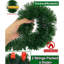 Ensemble de 2 guirlandes de Noël artificielles totalisant 100 pi, chaque 50 pi de guirlande de pin vert doux pour les fêtes de Noël