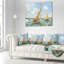 Peinture vintage boats oreiller à voile Seascape