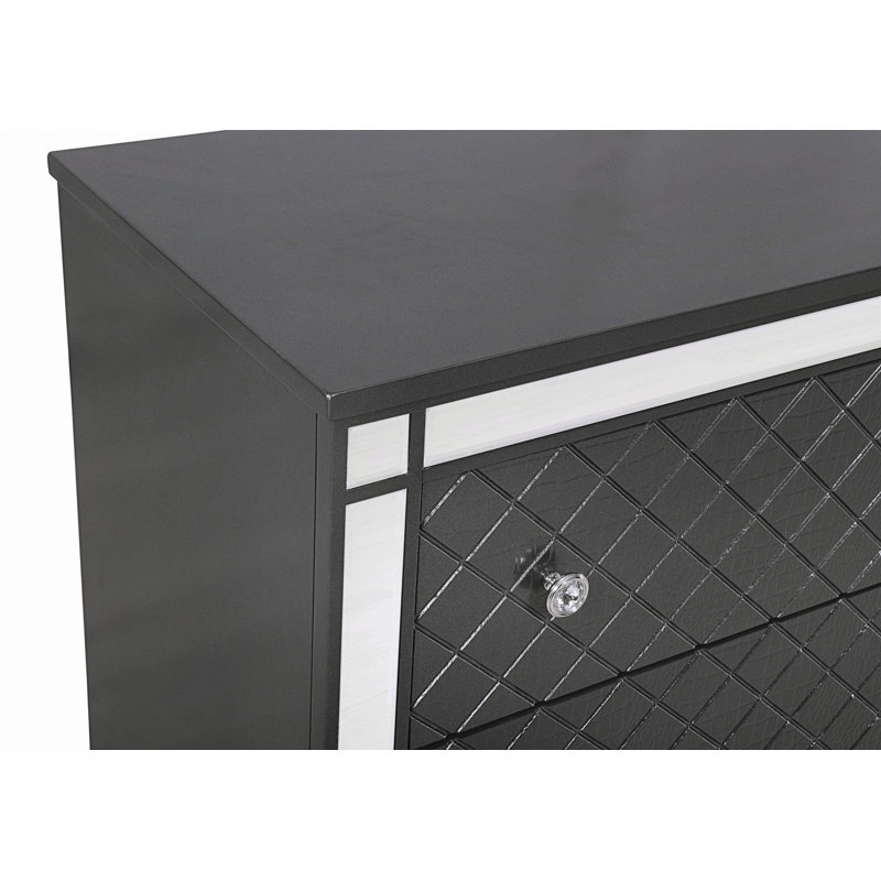 Commode élégante pour le rangement, commode de chambre en bois avec tiroirs, commode de rangement pour l'espace de vie