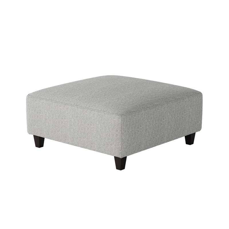 Aurora Upholstered Ottoman, Sugarshack Metal Revolution Performance Fabrics