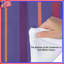 Édredon mauve à rayures orange-128572828