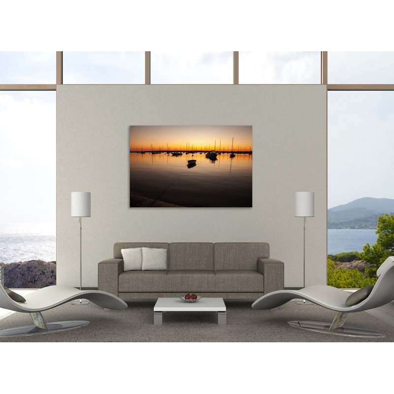 «Marthas Vineyard Sunset II», toile tendue par Aledanda, H 20 po x l 30 po x P 1,5 po