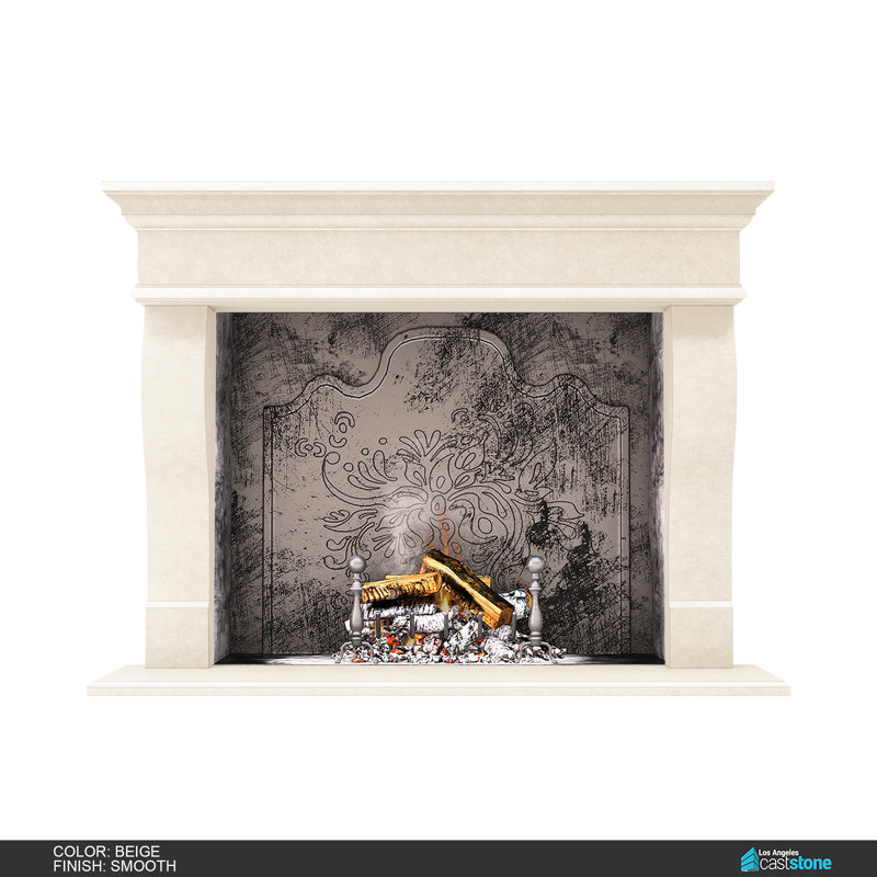 Lina Fireplace Surround, Smooth Beige