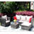 Heavy Duty Umbrella Base Holder For Patio With Rattan Design