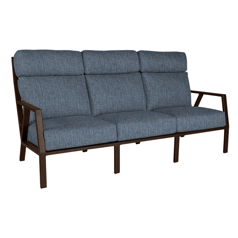 Aris Outdoor 3 - Seat Patio Sofa, Copper Creek, Sash Denim