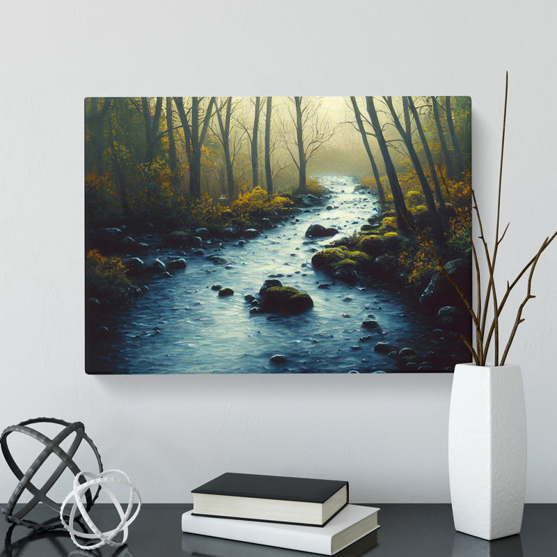 Forest Stream View Vol.2 - Wrapped Canvas, 50cm H x 76cm W x 3cm D