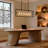 6-Light Black Cooper Kitchen Island Linear Pendant