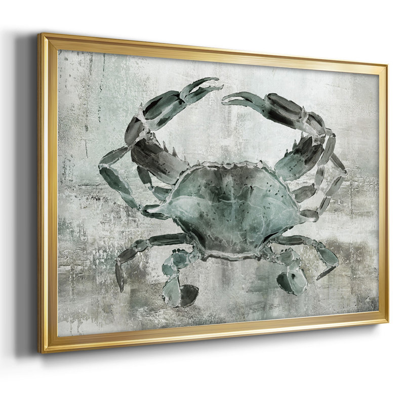 «Neutral Crab II», reproduction d'un seul cadre photo sur toile, Or, H 14 po x l 20 po x P 1,5 po