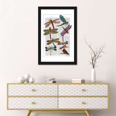 « libellule print iii », impression sur toile tendue