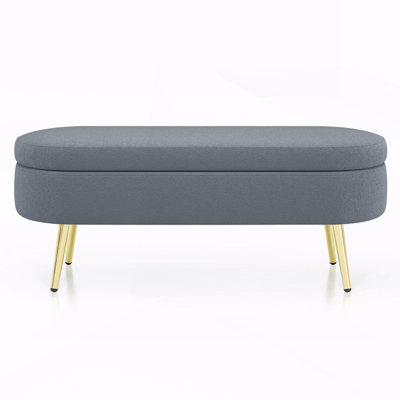 Ottoman Oval Storage Bench