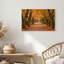 Art mural sur toile Gallery Wrap pour le salon, la chambre à coucher, le bureau ou le vestibule - décoration murale décorative avec sentier d'automne-129297624-129297625