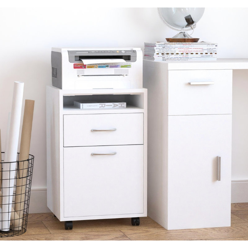 Organisateur de rangement mobile, Blanc