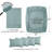 Southshore Fine Linens Vilano Springs Extra Deep Pocket Split King 6-Piece Sheet Set, Ultra Soft Double-Brushed 110 GSM Microfiber Bedding, 21-Inch Deep Pocket, 4 Pillowcases, Steel Blue-86340223-86340233