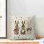  Housse de coussin réversible en lin imprimé