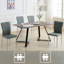 Modern Faux Leather Upholstered Dining Chair with Tufted High Back and Silver Electroplated Leg-162037823-162037798-144666951