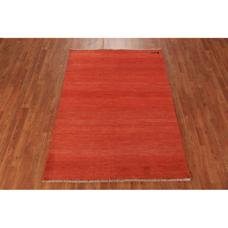 Handmade Gabbeh Modern Accent Rug 4x6
