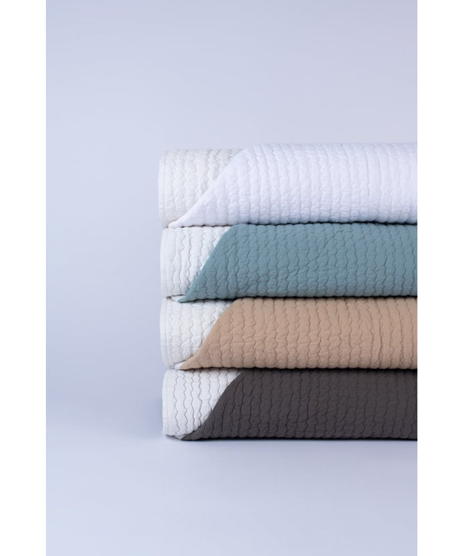 Jade Quilt, Twin Quilt, Ivory/Mineral