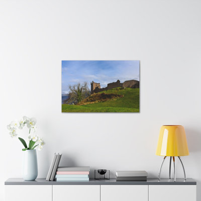 Ruines d'Urquhart, Écosse, nature, photographie sur toile, art mural
