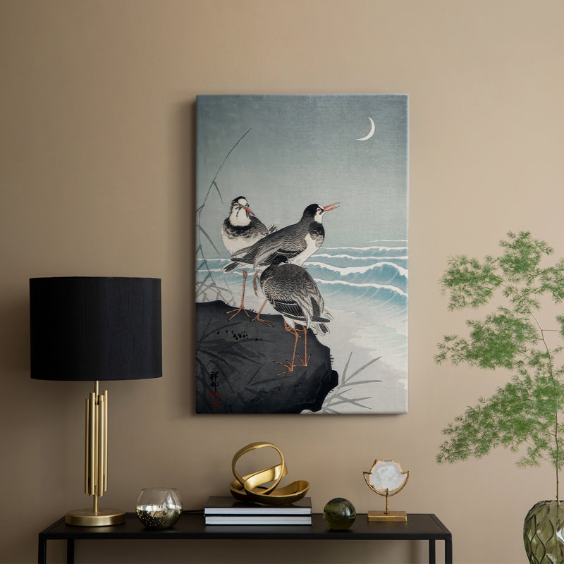 Koson Sandpipers I -Gallery Wrapped Cavas, 60" H x 40" W
