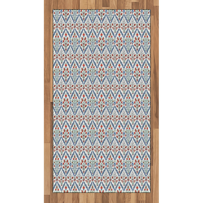 Vintage High Density Long Fiber Poly Threads Decorative Area Rug Carpet, Rectangle 2'7" x 5'