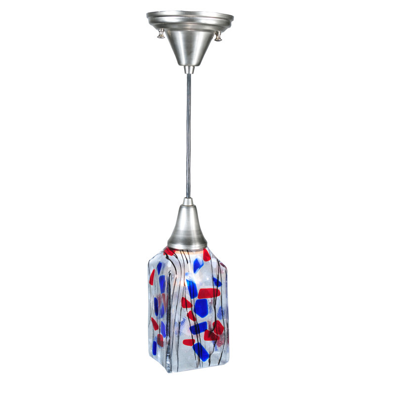 Luminaire suspendu carré 1 lumière Kayme Americana