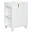 Meuble-lavabo 24 po avec lavabo, armoire de salle de bain avec tablette de porte, rangement latéral ouvert, structure en bois massif, porte à fermeture douce-115672102