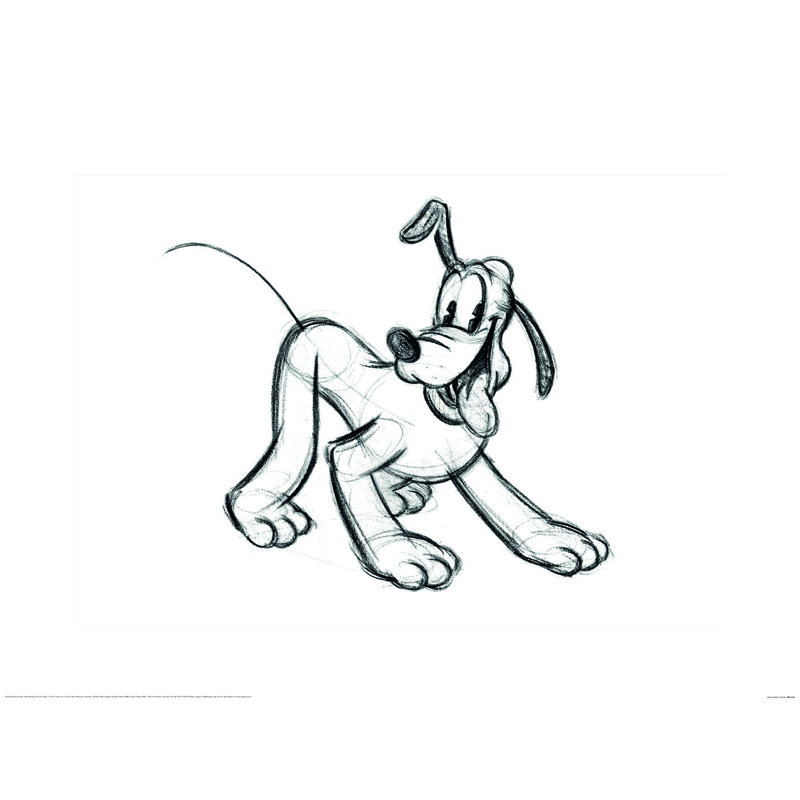 Pluto (Sketch) Paper Print