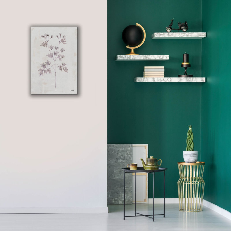 "Delicate Meadow 4" par Julia Purinton, art mural sur toile, H 26 po x l 18 po x P 0,75 po