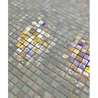 Leed Amber 0.75" x 0.75" Glass Mosaic Tile
