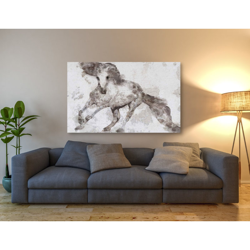 «Alydar Horse» par Irena Orlov, graffiti épique, H 40 po x l 60 po x P 1,5 po