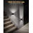 Black Square Night Light With 5000K Cool White And 3-Level Dimming Control