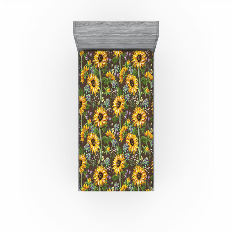 Drap-housse tournesols Ambesonne
