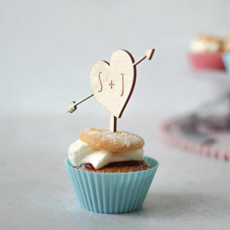 Wood Cake Topper, Yes