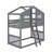 Twin Over Twin House Bunk Bed With Ladder-572416384