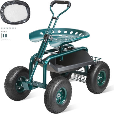 37.8'' H x 29.9'' W Utility Cart