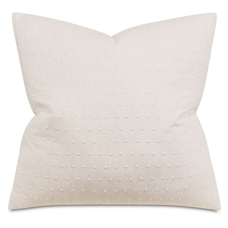 Clearview Square Pillow Cover & Insert, Cream, 22" x 22"