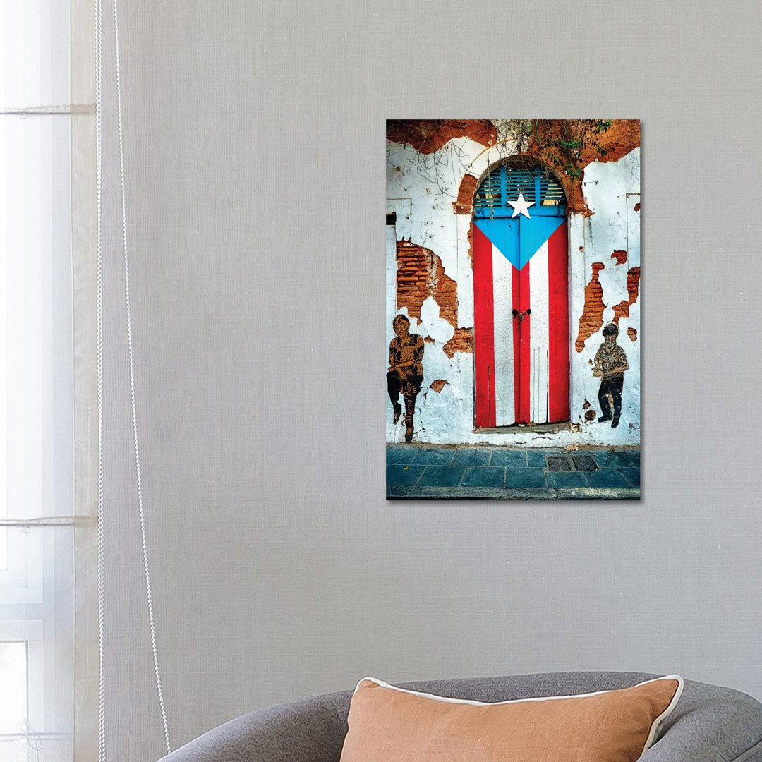 Puerto Rican Flag Door