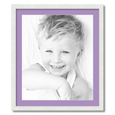 Wood Matte Picture Frame with Mat