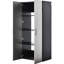 Armoire de rangement murale 30,76 po L, 79,73 po, P 21,96 po, design contemporain, finition gris métallique, fonction, eau et chaleur, cachetage de bord 2 fois plus épais, panneau de qualité E0, tablette de rangement, robuste