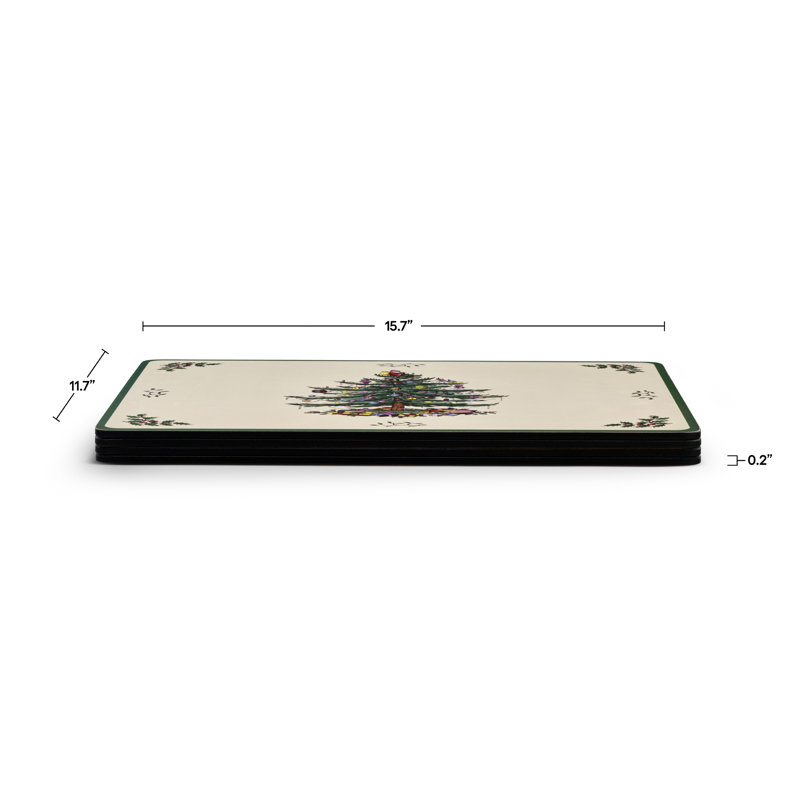 Pimpernel Christmas Tree Placemats 15.7 X 11.7"