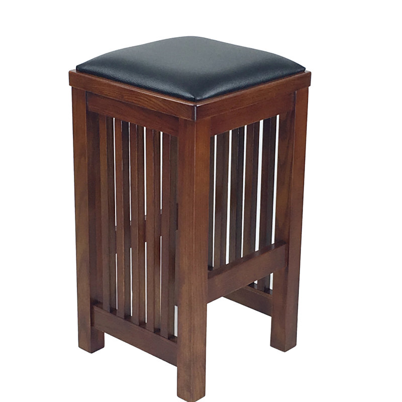 Tabouret de comptoir et de bar Juwan, Tabouret de comptoir (assise de 24 po de hauteur), Marron foncé